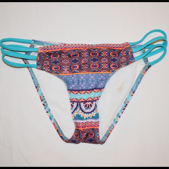 La Hearts by PacSun Indie Print Bikini Bottom - Picture 2 of 3